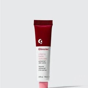 Glossier Cherry Balm Dotcom in Red and White
